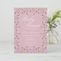 Baby Shower Bohème Fleur de Champ aux Pastels Doux