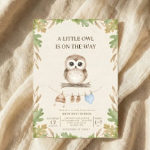 baby shower bohème forestier chouette verdure