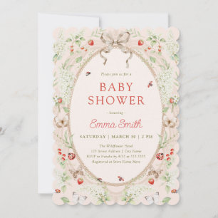 Invitation Baby Shower Bohème Rustique de Genre Neutre