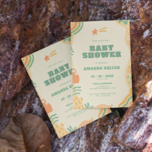 Invitation Baby shower Boho