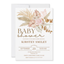 Invitation Baby shower Boho