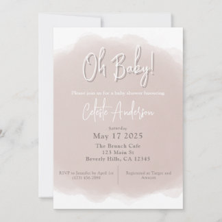 Invitation Baby shower Boho