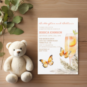 Invitation Baby shower Boho Bellini & Butterflies