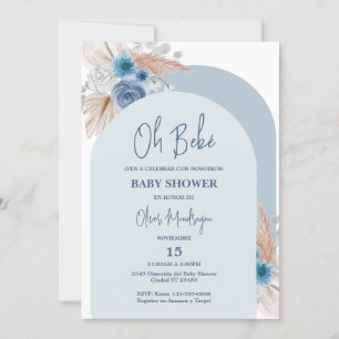 Invitation Baby shower Boho espagnol garçon