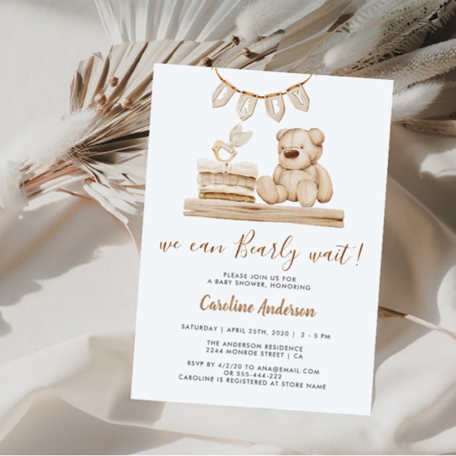 Invitation Baby shower Boho Nursery Toys (Créateur téléchargé)