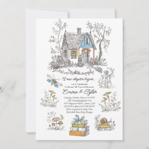 Invitation Baby Shower Bois Champignon