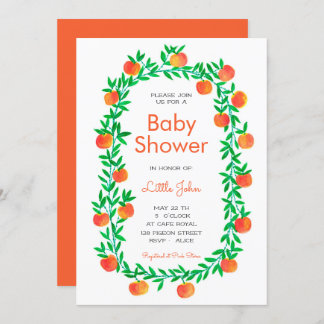 Invitation Baby shower| Bois de Robin d'aquarelle