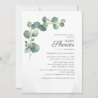 Baby shower Botanique Eucalyptus Foliage Couples
