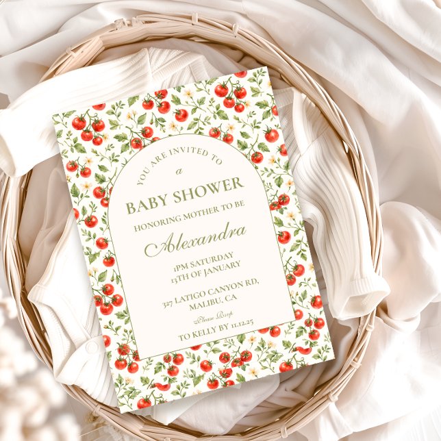 Invitation Baby Shower Botanique Petite Pousse (Créateur téléchargé)