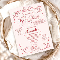 Baby shower Bow Jouets Roses