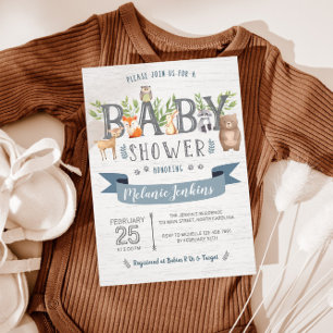 Invitation Baby shower Boy Boy