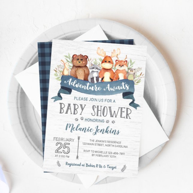 Invitation Baby shower Boy Boy (Créateur téléchargé)