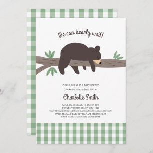 Invitation Baby shower Brown Bear Cub