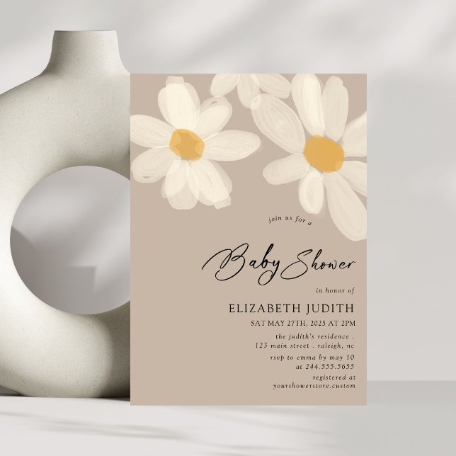 Invitation Baby shower Brown de marais (Créateur téléchargé)