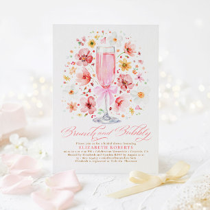Invitation Baby Shower Bruncheuse et Pétillante sur le thème