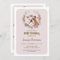 Baby shower Bulldog
