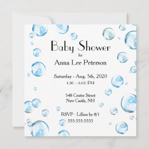Invitation Baby shower bulles