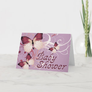 Invitation Baby shower : Butterflies :