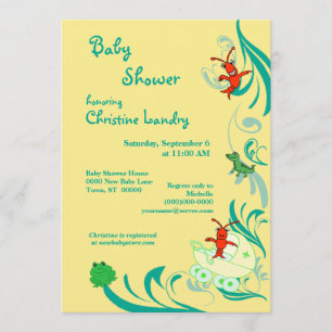 Invitation Baby shower Cajun neutre entre les sexes