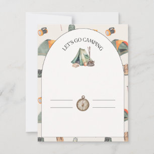 invitation baby shower camping, anniversaire de en