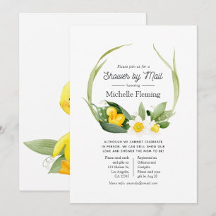 Invitation Baby Shower Canard de Printemps par courrier