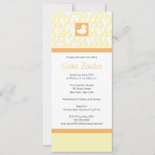Invitation baby shower - Caoutchouc