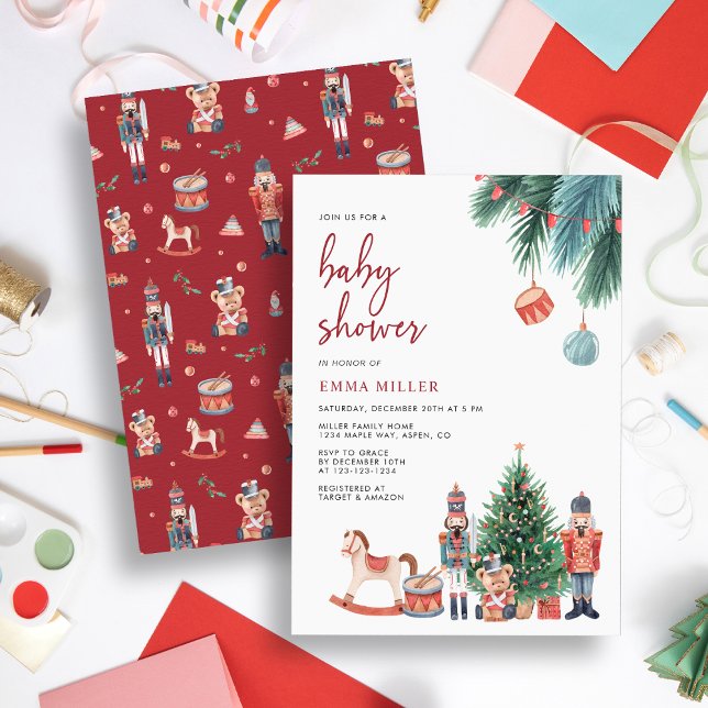 Invitation Baby-Shower Casse-Noisette (Nutcracker Baby Shower Invitation
)