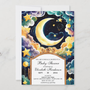 Invitation Baby shower céleste du Boho Star Twinkle