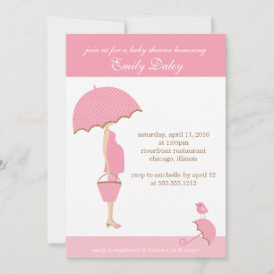 Invitation baby shower {c'est une fille!}