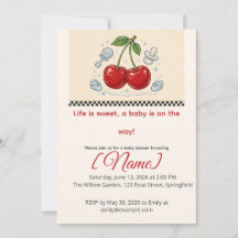 Baby-Shower Cherry Diner, Modifiable