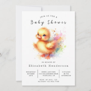 Invitation Baby shower Chic Custom Duck