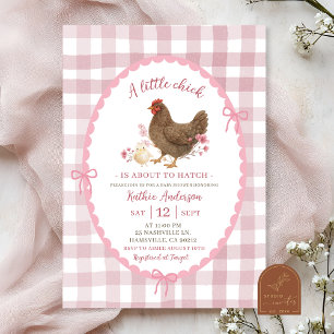 Invitation Baby-Shower Chic et Fantaisiste Dessiné à la Main
