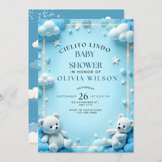 Invitation Baby shower Cielito Lindo