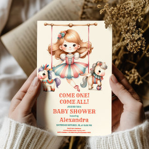 Invitation Baby shower cirque