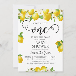 Invitation Baby shower citron