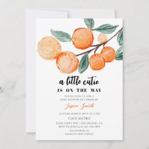 Invitation Baby Shower Citron Mignon