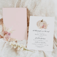 Baby shower Citrouille à la vapeur séché de Pampas