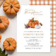 Baby Shower Citrouille d'Automne