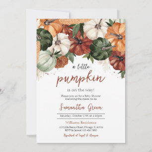 Invitation Baby shower Citrouille de Bourgogne