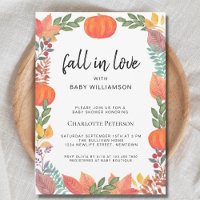 Baby shower Citrouille de Fall in Love