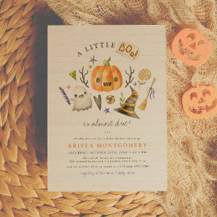 Invitation Baby shower Citrouille de Little Boo Halloween