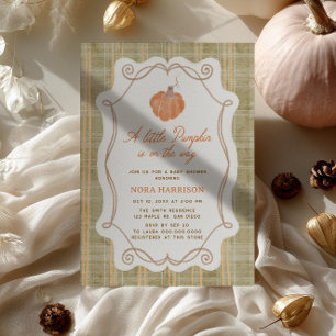 Invitation Baby Shower Citrouille Fantaisiste