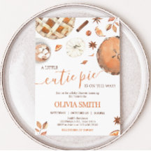 Baby shower Citrouille Little Cutie Pie Fall