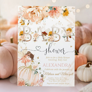 Invitation baby shower citrouille Un Peu Citrouille Sur Le Ch