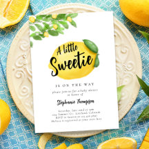 Baby shower Citrus citron