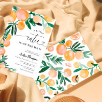 Baby shower Citrus Orange Little Cutie sur le chem