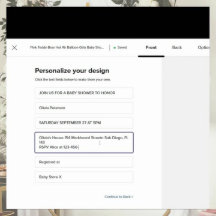 Baby shower classique Preppy Blue Plaid Teddy Bear