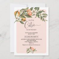 Baby shower Clementine Little Cutie rose