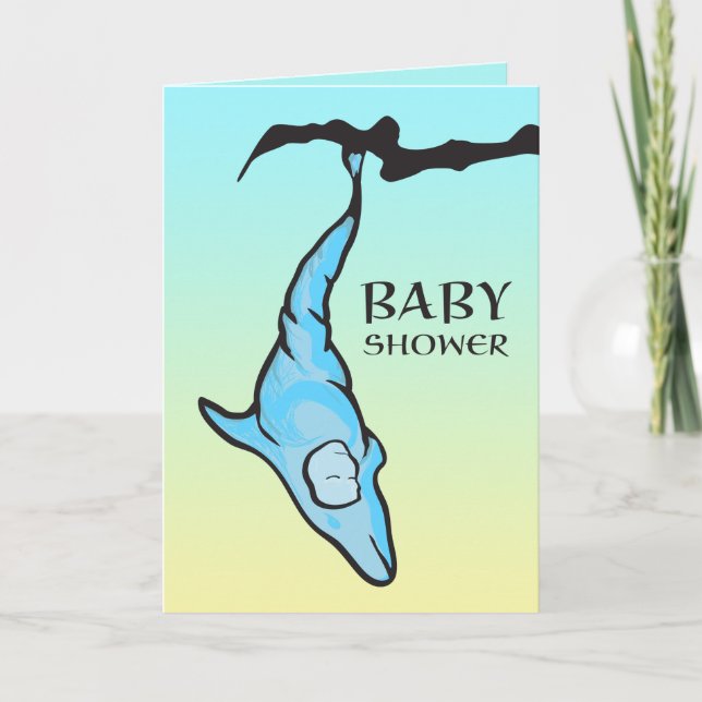 Invitation baby shower (cocon dauphin) (Devant)