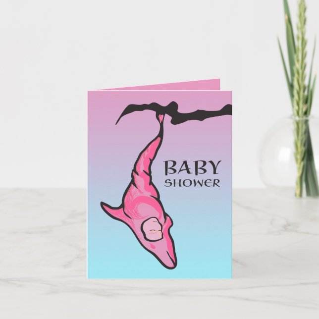 Invitation baby shower (cocon dauphin) (Devant)